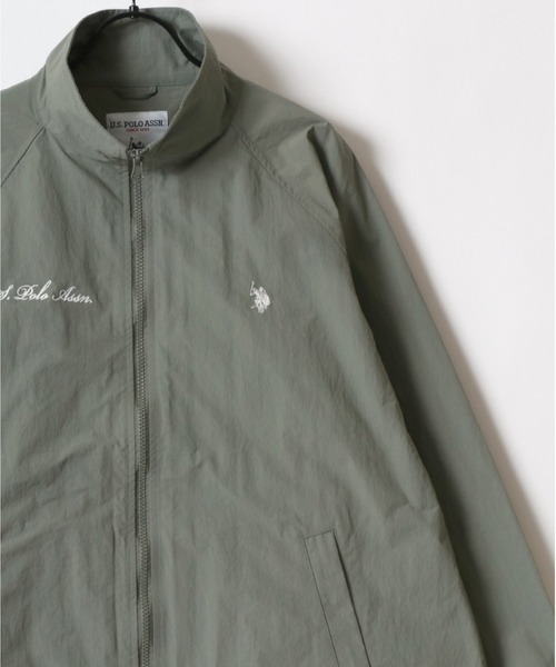 U.S. POLO ASSN.(ユーエスポロアッスン)の「U.S. POLO ASSN./ユーエスポロアッスン Nylon Track Jacket/オーバーサイズ ナイロン ブロークコア ジップアップ トラックジャケット/アノラックジャケット/レディース メンズ(ナイロンジャケット・メンズ・カーキ/ブラック/ライトグレー/ネイビー・M/L/LL)」の9枚目の写真