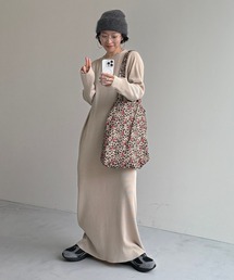 wee9s | 【セルフカット可能】daily daily super stretch crew neck pleats one piece / デイリーデイリースーパーストレッチクルーネックプリーツワンピース(ワンピース)