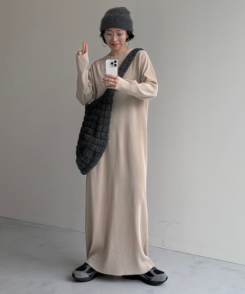 セール】【セルフカット可能】daily daily super stretch crew neck