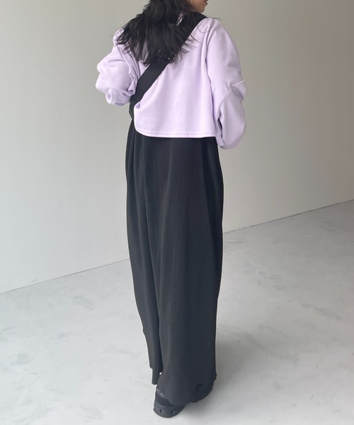セール】daily daily super stretch crew neck pleats one piece