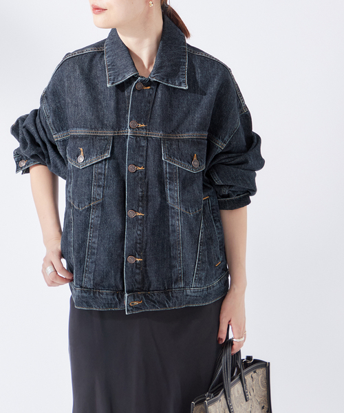 AGOLDE（エーゴールドイー）の「《追加》【AGOLDE】DALTON BALLOON JACKET IN PENDULUM：デニムジャケット（デニムジャケット・レディース・ブルー・SMALL）」の8枚目の写真
