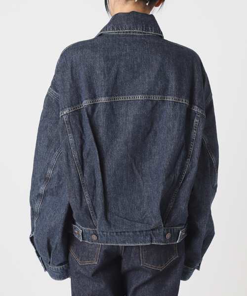 AGOLDE（エーゴールドイー）の「《追加》【AGOLDE】DALTON BALLOON JACKET IN PENDULUM：デニムジャケット（デニムジャケット・レディース・ブルー・SMALL）」の11枚目の写真