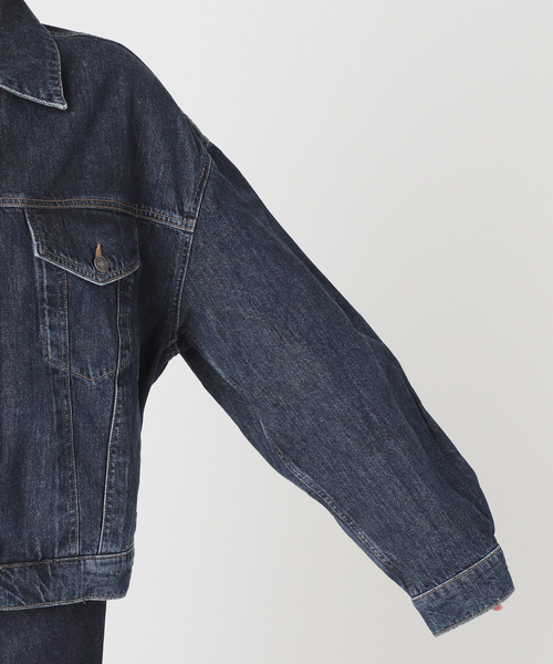 AGOLDE（エーゴールドイー）の「《追加》【AGOLDE】DALTON BALLOON JACKET IN PENDULUM：デニムジャケット（デニムジャケット・レディース・ブルー・SMALL）」の14枚目の写真