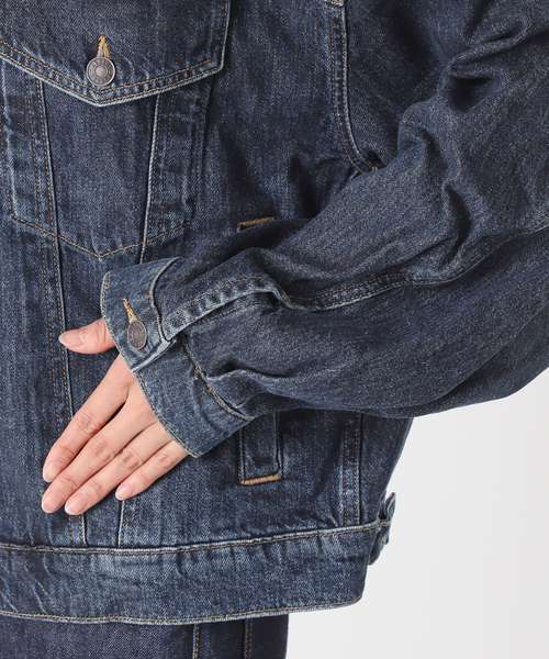 AGOLDE（エーゴールドイー）の「《追加》【AGOLDE】DALTON BALLOON JACKET IN PENDULUM：デニムジャケット（デニムジャケット・レディース・ブルー・SMALL）」の15枚目の写真