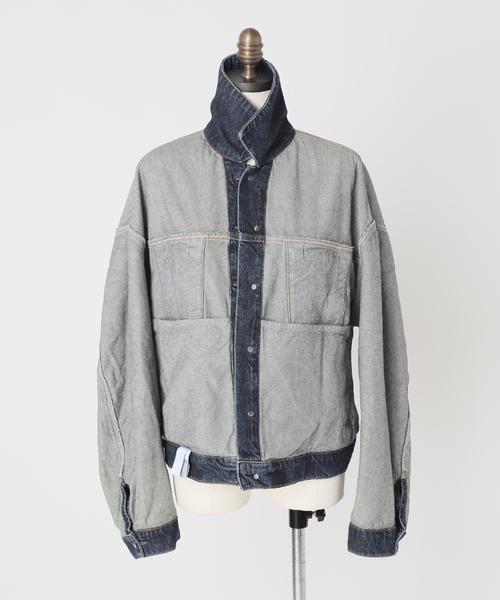 AGOLDE（エーゴールドイー）の「《追加》【AGOLDE】DALTON BALLOON JACKET IN PENDULUM：デニムジャケット（デニムジャケット・レディース・ブルー・SMALL）」の21枚目の写真