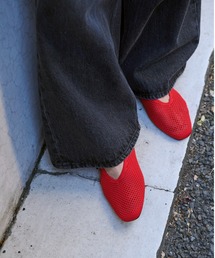 emmi | eco ウォッシャブルニットフラットシューズ(パンプス)