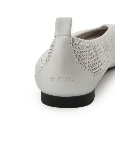 emmi（エミ）の「eco ウォッシャブルニットフラットシューズ（パンプス・レディース・シルバー/ブラック/レッド・23.5cm/22.5cm/24.5㎝/24.5cm）」の8枚目の写真