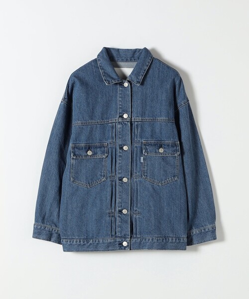 ★SHIPS any★デニム ジャケットブルー SHIPS any:〈洗濯機可能〉デニム ジャケット［SHIPS any DENIM