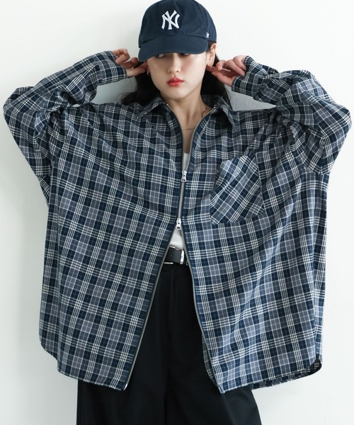 りょうちん。 RAGEBLUE シャツ アソートチェックオーバーサイズシャツ メンズ