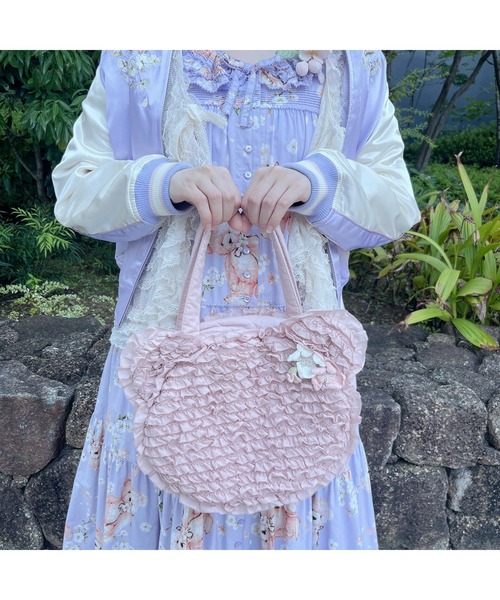 PINK HOUSE（ピンクハウス）の「Teddyシルエットフリルバッグ（トート