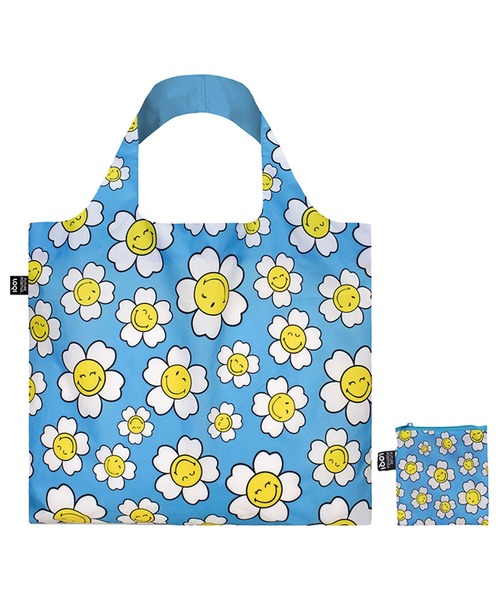 LOQI（ローキー）の「【LOQI/ローキー】SMILEY/JP エコバッグ (リサイクル)（エコバッグ/サブバッグ・レディース・ピンク系その他/ブルー系その他/ブラック系その他・-）」の5枚目の写真