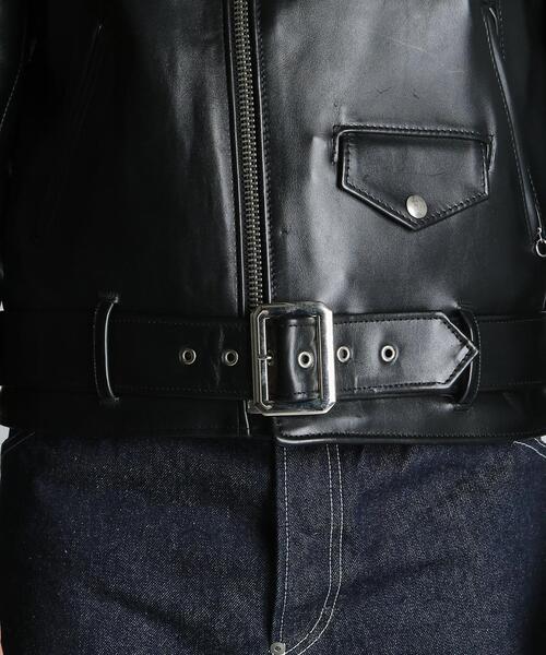 schott(ショット)の「Schott/ショット/613UST ONESTAR TALL RIDERS/613UST ワンスタートール ライダース(ライダースジャケット・メンズ・ブラック・34/44/42/36/46/40/38)」の14枚目の写真