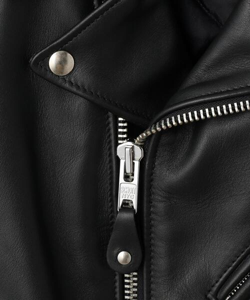 schott(ショット)の「Schott/ショット/613UST ONESTAR TALL RIDERS/613UST ワンスタートール ライダース(ライダースジャケット・メンズ・ブラック・34/44/42/36/46/40/38)」の6枚目の写真