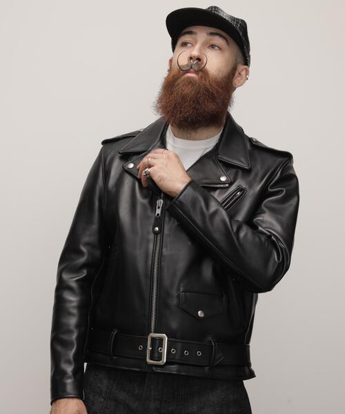 schott(ショット)の「Schott/ショット/613UST ONESTAR TALL RIDERS/613UST ワンスタートール ライダース(ライダースジャケット・メンズ・ブラック・34/44/42/36/46/40/38)」の15枚目の写真