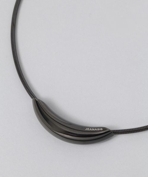 JEANASIS（ジーナシス）の「プランプメタルチョーカー/284409（ネックレス・レディース・ブラック/シルバー・FREE）」の3枚目の写真