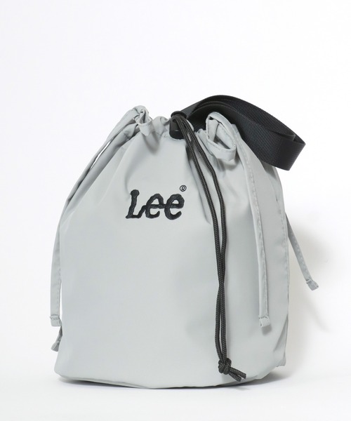Lee(リー)の「Lee/リー ロゴ ワンポイント刺繍 ミニシャーリングリボンバッグ/巾着バッグ/トートバッグ/レディース メンズ(トートバッグ・レディース・ライトグレー/ブラック/シルバー/ライトベージュ・FREE)」の10枚目の写真