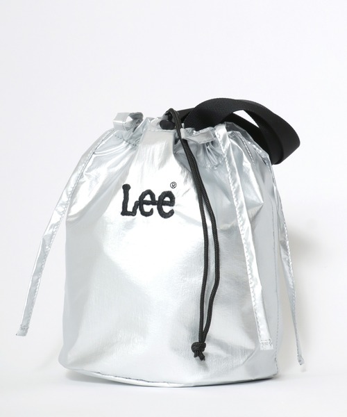 Lee(リー)の「Lee/リー ロゴ ワンポイント刺繍 ミニシャーリングリボンバッグ/巾着バッグ/トートバッグ/レディース メンズ(トートバッグ・レディース・ライトグレー/ブラック/シルバー/ライトベージュ・FREE)」の12枚目の写真