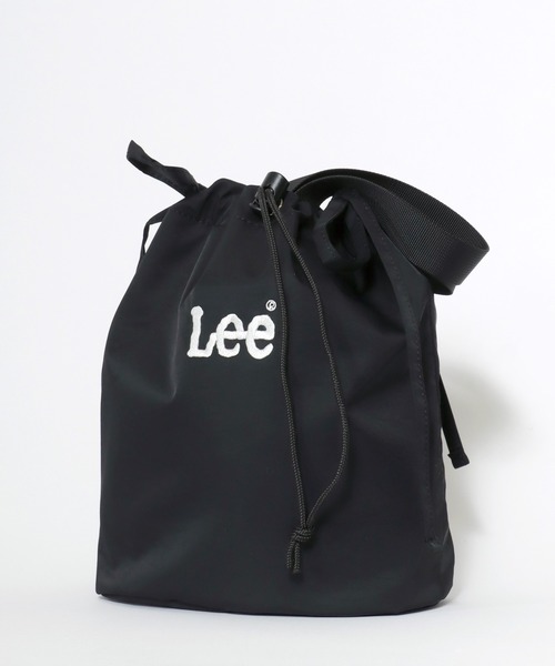 Lee(リー)の「Lee/リー ロゴ ワンポイント刺繍 ミニシャーリングリボンバッグ/巾着バッグ/トートバッグ/レディース メンズ(トートバッグ・レディース・ライトグレー/ブラック/シルバー/ライトベージュ・FREE)」の9枚目の写真