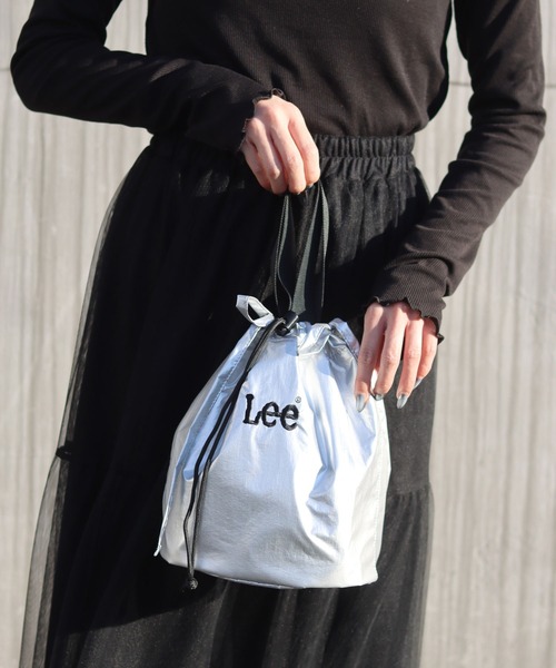 Lee/リー ロゴ ワンポイント刺繍 ミニシャーリングリボンバッグ