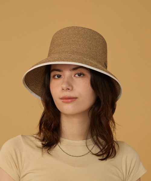 arth（アース）の「arth  Paper Bucket Cloche / アース（ハット・レディース・グレー/ベージュ・57cm/59cm）」の14枚目の写真
