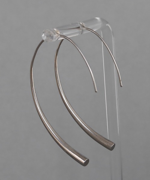 abaskdesign（アバスクデザイン）の「金属アレルギー対応 カーブラインフックピアス（ピアス（両耳用）・レディース・シルバー/ゴールド・FREE）」の13枚目の写真