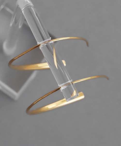 abaskdesign（アバスクデザイン）の「金属アレルギー対応 カーブラインフックピアス（ピアス（両耳用）・レディース・シルバー/ゴールド・FREE）」の14枚目の写真