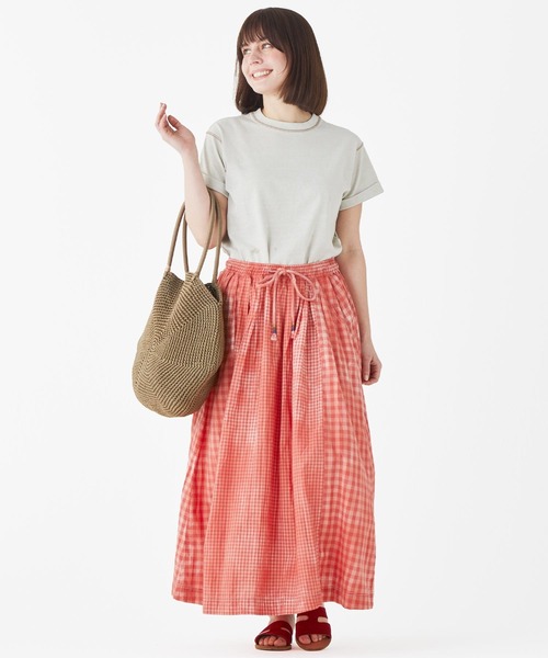 KRIFF MAYER(クリフメイヤー)の「チェックタイダイスカート(スカート・レディース・ブルー/レッド/ブラック・MEDIUM/LARGE)」の4枚目の写真