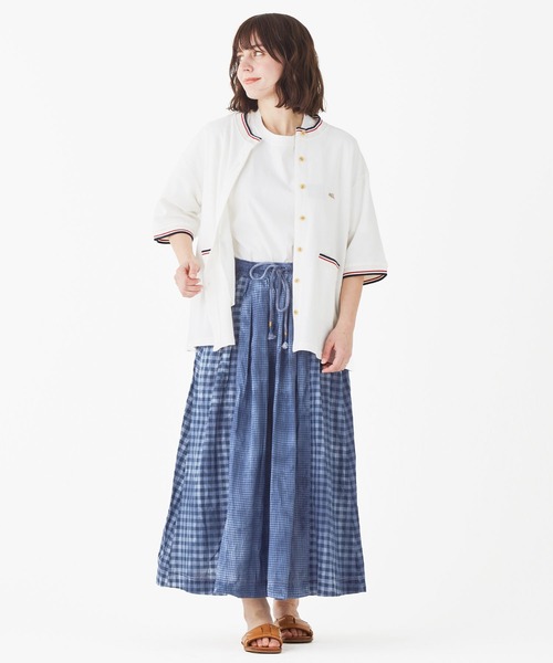 KRIFF MAYER(クリフメイヤー)の「チェックタイダイスカート(スカート・レディース・ブルー/レッド/ブラック・MEDIUM/LARGE)」の8枚目の写真