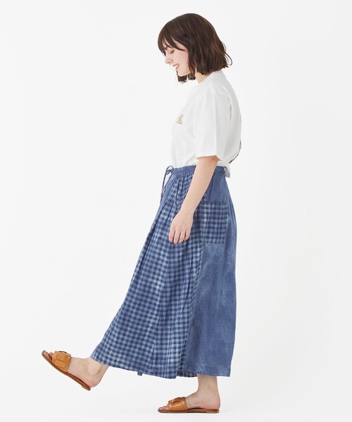 KRIFF MAYER(クリフメイヤー)の「チェックタイダイスカート(スカート・レディース・ブルー/レッド/ブラック・MEDIUM/LARGE)」の10枚目の写真