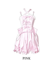 【AVENCHUMU】 Front ribbon chain one piece Front ribbon chain one piece – AVENCHUMU （アバンチュウム）