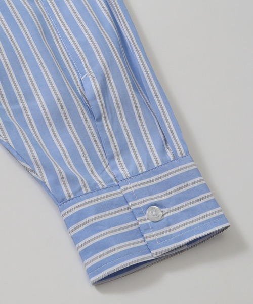 U.S. POLO ASSN.(ユーエスポロアッスン)の「【U.S. POLO ASSN./ユーエスポロアッスン】ブロード ワンポイントポニー レギュラーカラー ショート丈 ロングスリーブシャツ(シャツ/ブラウス・レディース・ストライプ/ブルー系その他・LL/M/L)」の22枚目の写真