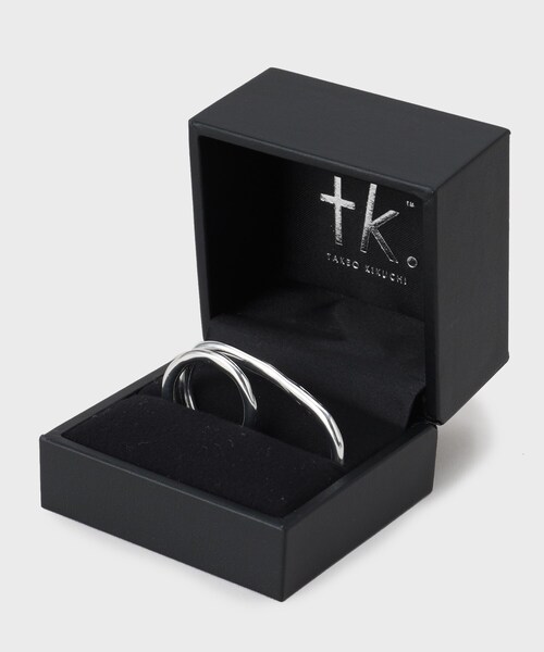 tk.TAKEO KIKUCHI(ティーケータケオキクチ)の「【BOX付】Wフィンガーリング(リング・メンズ・シルバー・17)」の2枚目の写真