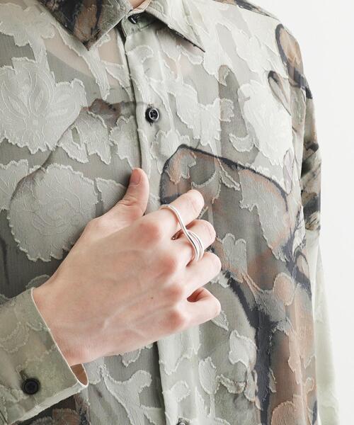 tk.TAKEO KIKUCHI(ティーケータケオキクチ)の「【BOX付】Wフィンガーリング(リング・メンズ・シルバー・17)」の3枚目の写真