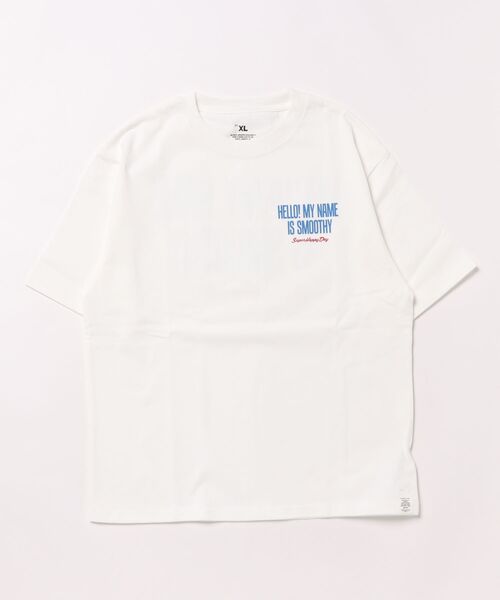Smoothy（スムージー）の「Smoothy HELLO MY NAME IS Tee / スムージー ハローマイネームイズ Tシャツ（Tシャツ/カットソー・キッズ・ホワイト/ネイビー・LARGE/MEDIUM/SMALL/X-LARGE）」の7枚目の写真