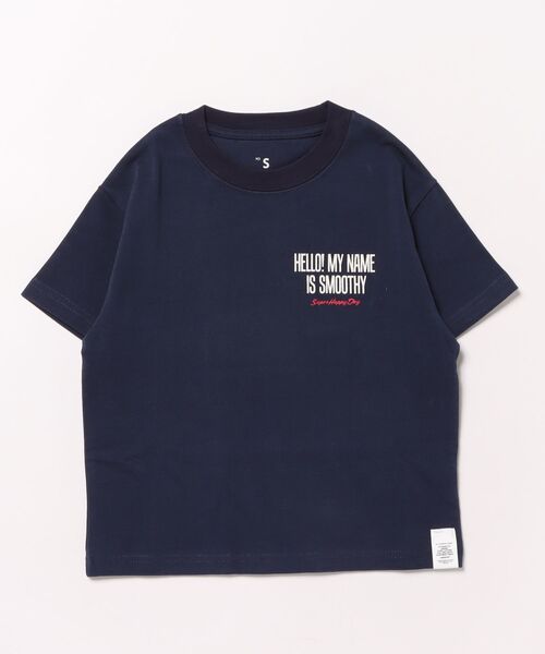 Smoothy（スムージー）の「Smoothy HELLO MY NAME IS Tee / スムージー ハローマイネームイズ Tシャツ（Tシャツ/カットソー・キッズ・ホワイト/ネイビー・LARGE/MEDIUM/SMALL/X-LARGE）」の8枚目の写真