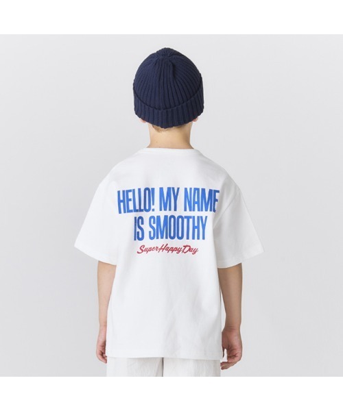 Smoothy（スムージー）の「Smoothy HELLO MY NAME IS Tee / スムージー ハローマイネームイズ Tシャツ（Tシャツ/カットソー・キッズ・ホワイト/ネイビー・LARGE/MEDIUM/SMALL/X-LARGE）」の5枚目の写真
