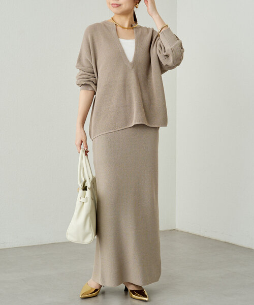 超美品 Loungedress ラウンジドレス ロング タイト スカート LOUNGEDRESS（ラウンジドレス）の「ロングタイトスカート