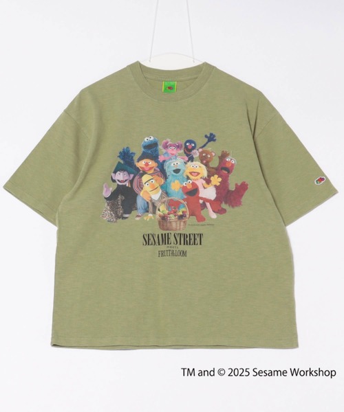 セサミストリート　Tシャツ　フルーツ フルーツオブザルーム FRUIT OF THE LOOM SESAME STREET meets