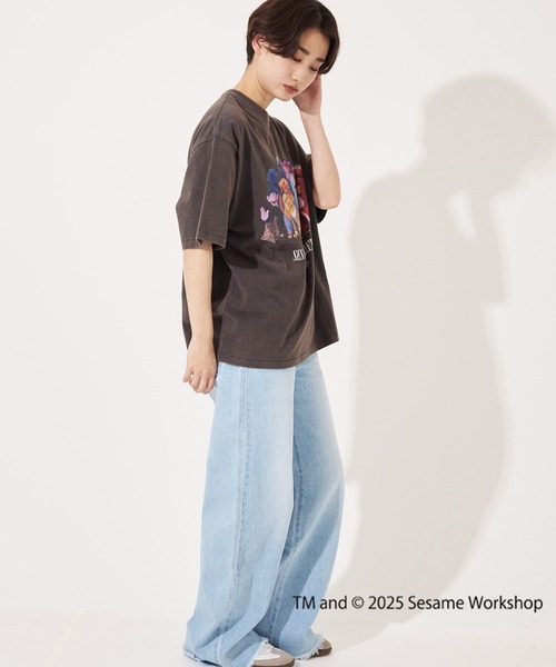 FRUIT OF THE LOOM（フルーツオブザルーム）の「【FRUIT OF THE LOOM】SESAME STREET×FTL フォトTシャツ D/セサミストリート コラボ（Tシャツ/カットソー・メンズ・オフホワイト/セージグリーン/チャコール・S/L/M）」の9枚目の写真