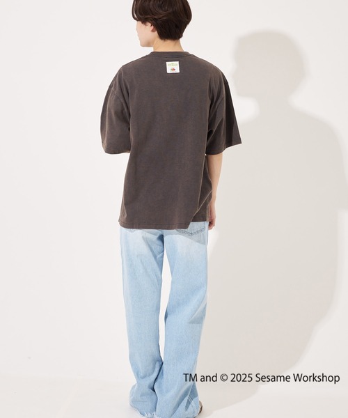 FRUIT OF THE LOOM（フルーツオブザルーム）の「【FRUIT OF THE LOOM】SESAME STREET×FTL フォトTシャツ D/セサミストリート コラボ（Tシャツ/カットソー・メンズ・オフホワイト/セージグリーン/チャコール・S/L/M）」の10枚目の写真