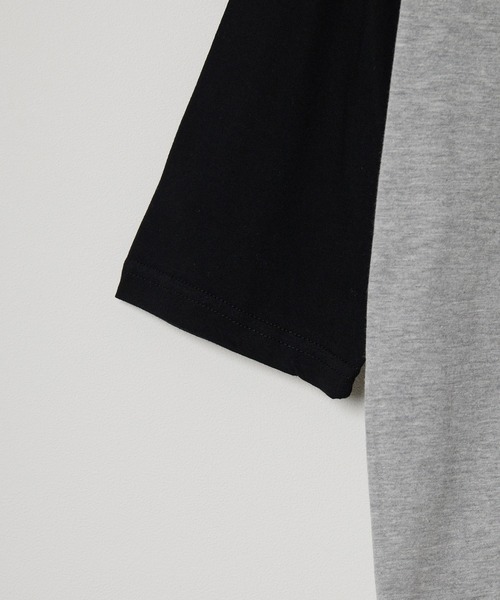 United Athle(ユナイテッドアスレ)の「【UNITED ATHLE】raglan sleeves T‐shirts / ラグランスリーブ 3/4スリーブ ラグランスリーブTシャツ 7分袖Tシャツ バイカラー クルーネック 2026年 夏 夏服(Tシャツ/カットソー・レディース・ホワイト×ネイビー/ホワイト×ブラック/ブラック/ミックスグレー・S/M/L/XL)」の6枚目の写真
