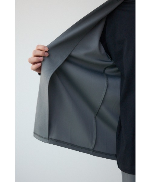 AZUL by moussy（アズールバイマウジー）の「ジョーゼットトッパー（ノーカラージャケット・メンズ・ブラック/グレー・MEDIUM/LARGE）」の17枚目の写真