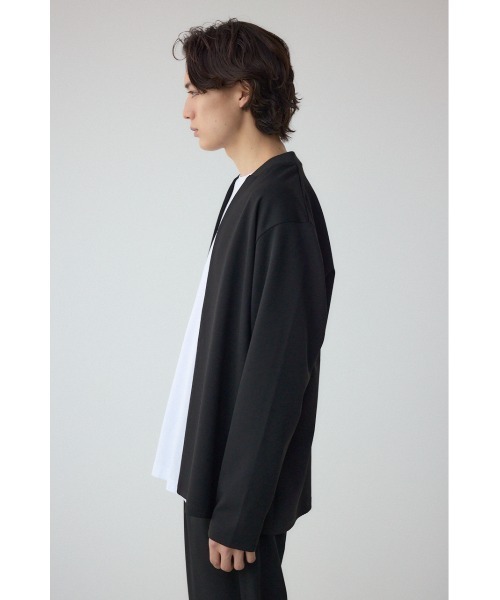 AZUL by moussy（アズールバイマウジー）の「ジョーゼットトッパー（ノーカラージャケット・メンズ・ブラック/グレー・MEDIUM/LARGE）」の6枚目の写真
