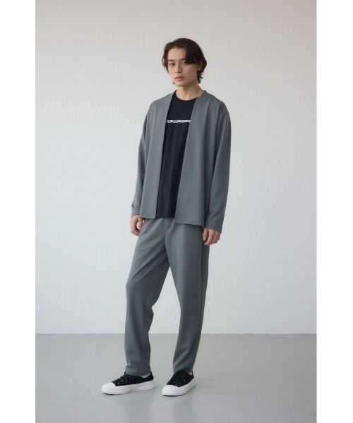 AZUL by moussy（アズールバイマウジー）の「ジョーゼットトッパー（ノーカラージャケット・メンズ・ブラック/グレー・MEDIUM/LARGE）」の5枚目の写真