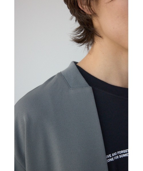 AZUL by moussy（アズールバイマウジー）の「ジョーゼットトッパー（ノーカラージャケット・メンズ・ブラック/グレー・MEDIUM/LARGE）」の21枚目の写真