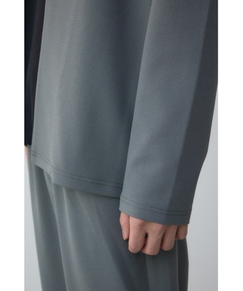 AZUL by moussy（アズールバイマウジー）の「ジョーゼットトッパー（ノーカラージャケット・メンズ・ブラック/グレー・MEDIUM/LARGE）」の16枚目の写真