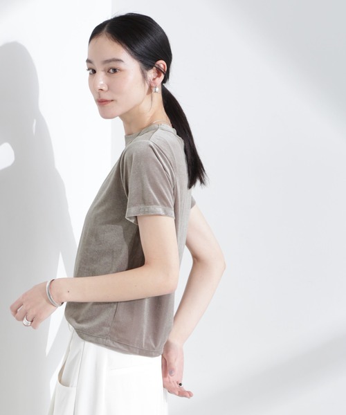 セール】シアーベロアコンパクトTシャツ（Tシャツ/カットソー