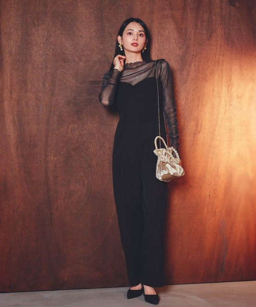 darial(ダリアル)の「【darial】3way pearl satin bag 3way パール サテンバッグ お呼ばれ 結婚式 二次会 成人式 同窓会 セレモニードレス パーティドレス オケージョンドレス(ハンドバッグ・レディース・ブラック/ゴールド/ネイビー/ホワイト・フリー)」の5枚目の写真