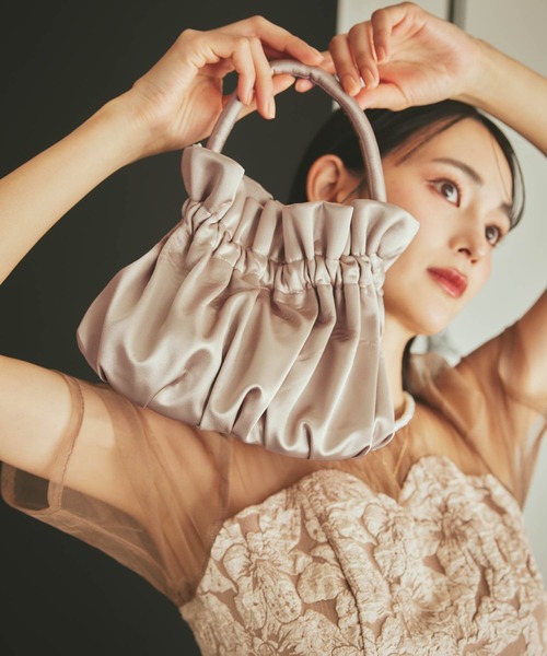 darial】3way pearl satin bag 3way パール サテンバッグ