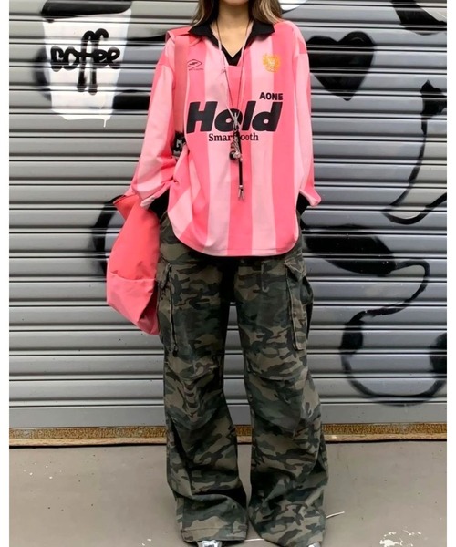 FUNdaysion(ファンデイション)の「ミリタリールーズカーゴパンツ(カーゴパンツ・レディース・カーキ・S/M/L)」の12枚目の写真